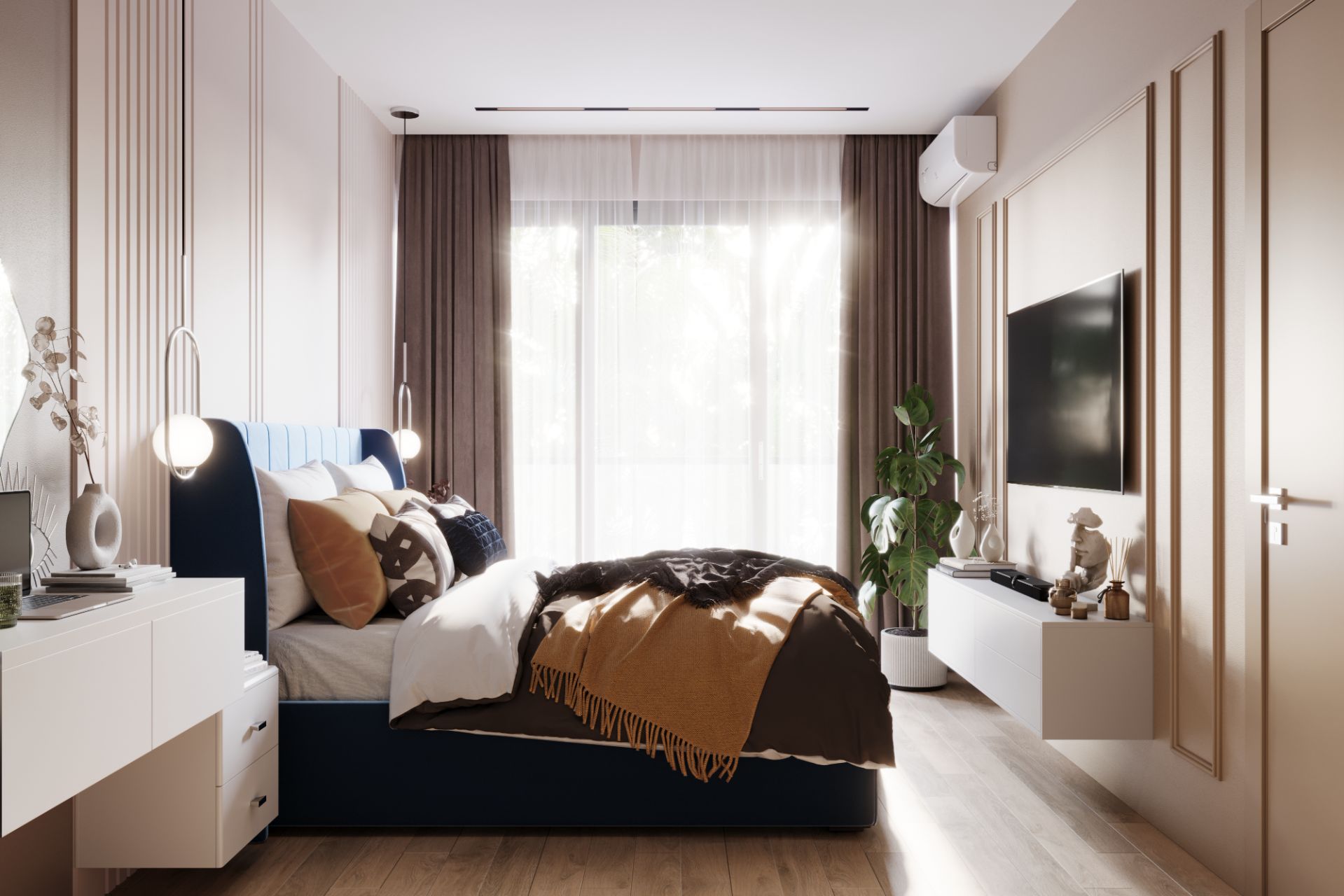 Functional Condo: Separated Bedroom
